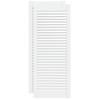 Vidaxl Slatted Doors for Cabinet, 2 Pcs, White, 99.3X39.4 Cm, Pine