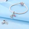 Authentic Charm Bead Charms copper Puppy Paw Print Bone Pendants Compatible With Charm Bead Charms Plata Bracelets for Women Jewellery Making Diy Fine