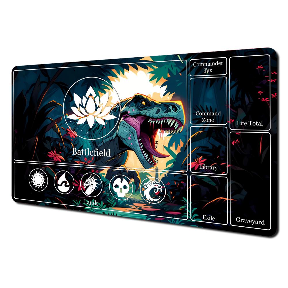 Magic Playmat card gaming mat with zones mtg playmat Dark Lotus Design Desk Mat gamer keypad expansion mousepad rubber antislip