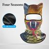 Windproof Balaclava Mask Ice Silk Eared Head Cover Novelty Full Face Mask  Cycling/Party/Outdoor