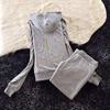 Women's Trendy Embroidered Velvet Hoodie & Wide-Leg Pants Set for Work, Casual, or Athletics
