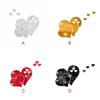 Heart Wall Stickers Detachable Home Interior Self-Adhesive Decal Art Bathroom Label for Background Reflective Surface