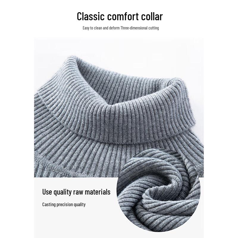 Luomeng Men's Warm Turtleneck Knit Sweater WLL205