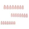 Simple Ins Style Wearable Almond False Nails - Spring/Summer Art Tips