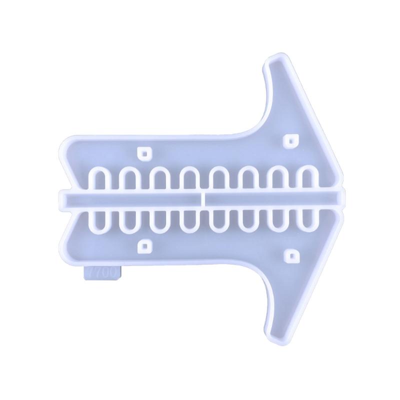 Pen Holder Stand Mold Silicone Pen Display Mold Crystal Epoxy Mold for Casting Makeup Brush Rack Organizer Home Decor 1 чистый