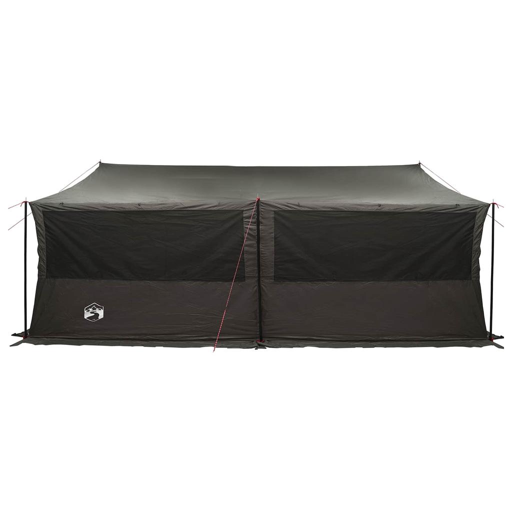 Family Tent Brown & Grey 600 x 400 x 268 cm Polyester and Steel