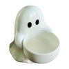 Festives Ceramic Ghostly Candle Tray Holiday Decoration Candy Dish Perfect For Living Room Bedroom Mantels Display