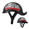 Retro half helmet motorcycle helmet electric bike riding motorcycle suitable for teenagers and children suitable for all seasons