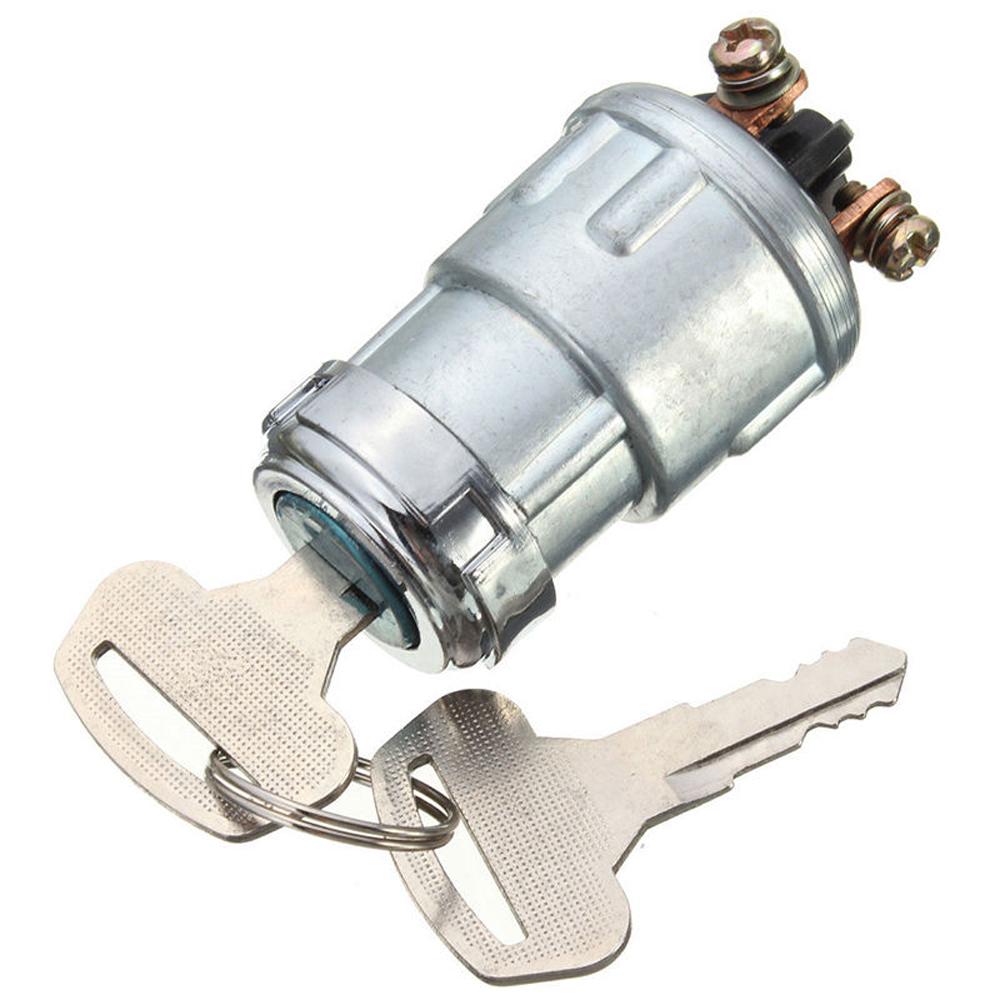 12V Car Ignition Cylinder Switch Lock + 2 Keys 3 Position Universal For 24mm Hole Car Truck Trailer SUV Pickup RV Camper 10A Switches4