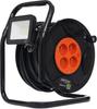 Extension cord on a plastic drum 30m + LED KD4037