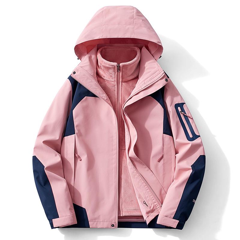 

Унисекс штормовая куртка 3-в-1: Ветрозащитный, Водонепроницаемый, со Съемной Подкладкой — Идеально подходит для Осеннего и Зимнего Альпинизма 5XL