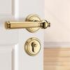 Simple Design Magnetic Suction Door Lock Retro Style Wooden Door Handle Silent Door Lock  Home