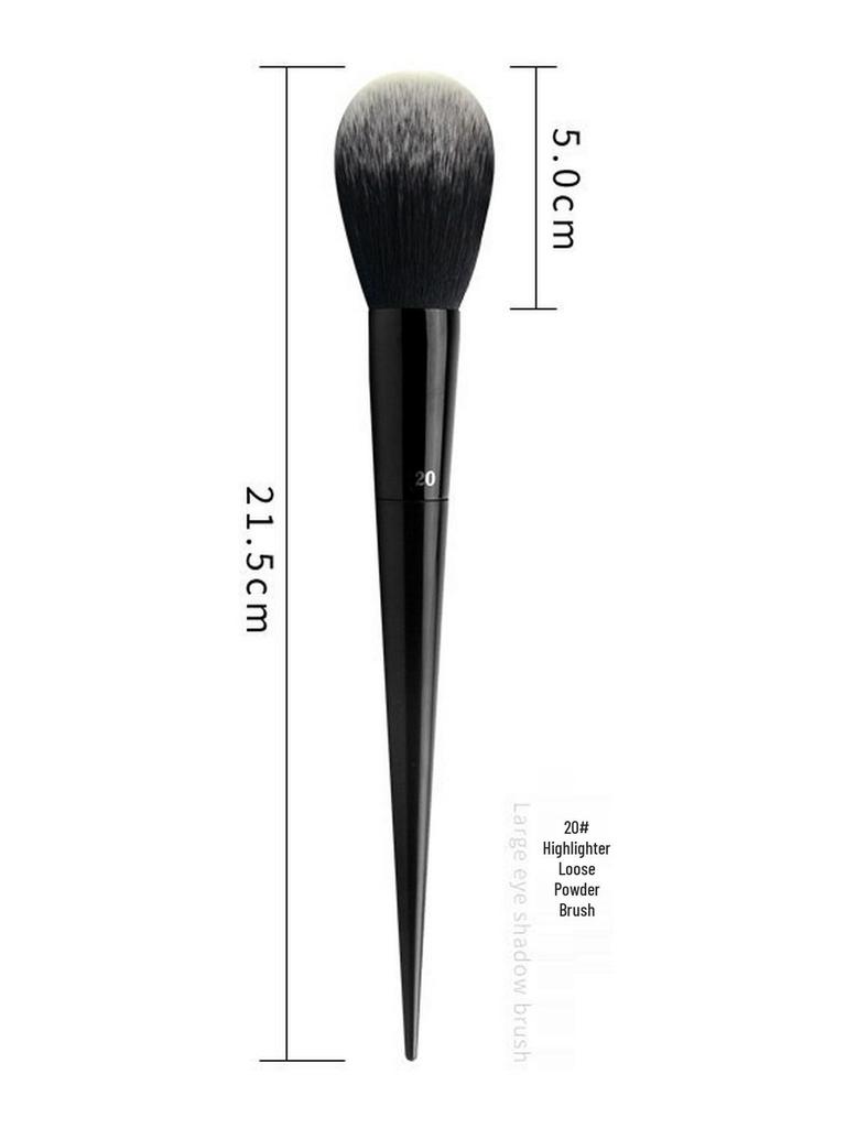 Pointed Tail 9-Piece Makeup Brush Set with Fiber Bristles
