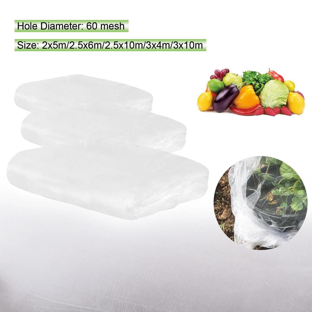 1pcs Netting 1pc garden vegetable Heavy Duty Woven Mesh Heat Resistance Bug Net for Garden Protect Vegetable Plants and Fruit