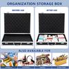 Portable Aluminum Alloy Lockable Tools Box Large Capacity Carrying Case Multi-Purpose Storage Container Tool Case