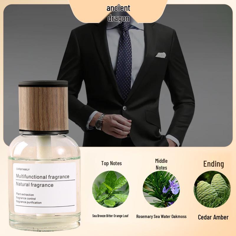 Men's Luxury Car Air Freshener: Long-lasting Light Scent Perfume Ornament for Car Interiors