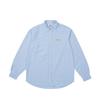 Seersucker Oxford Shirt Blue Gingham Unisex Tops P28SHT016