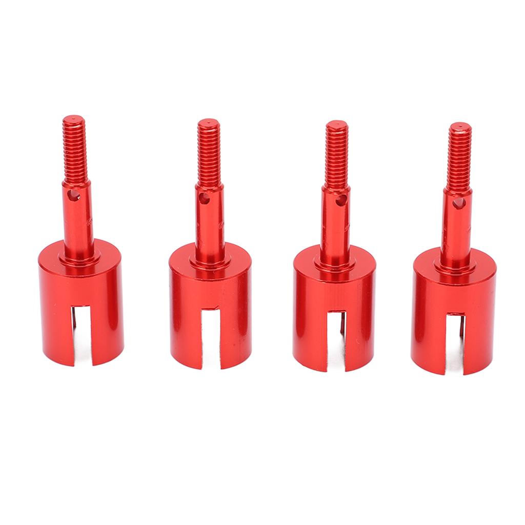 4Pcs RC Diff Cup Differential Joint Cup Aluminium Upgrade Part for Tamiya TT02 110 RC VehicleRed