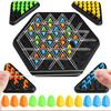 Ketten-Schach Klassisches Rätsel Brettspiel 1/2/4 Stück Dreieck-Schach Gummiband Mehrspieler-Kampf Lehrreiches Schach für Kinder