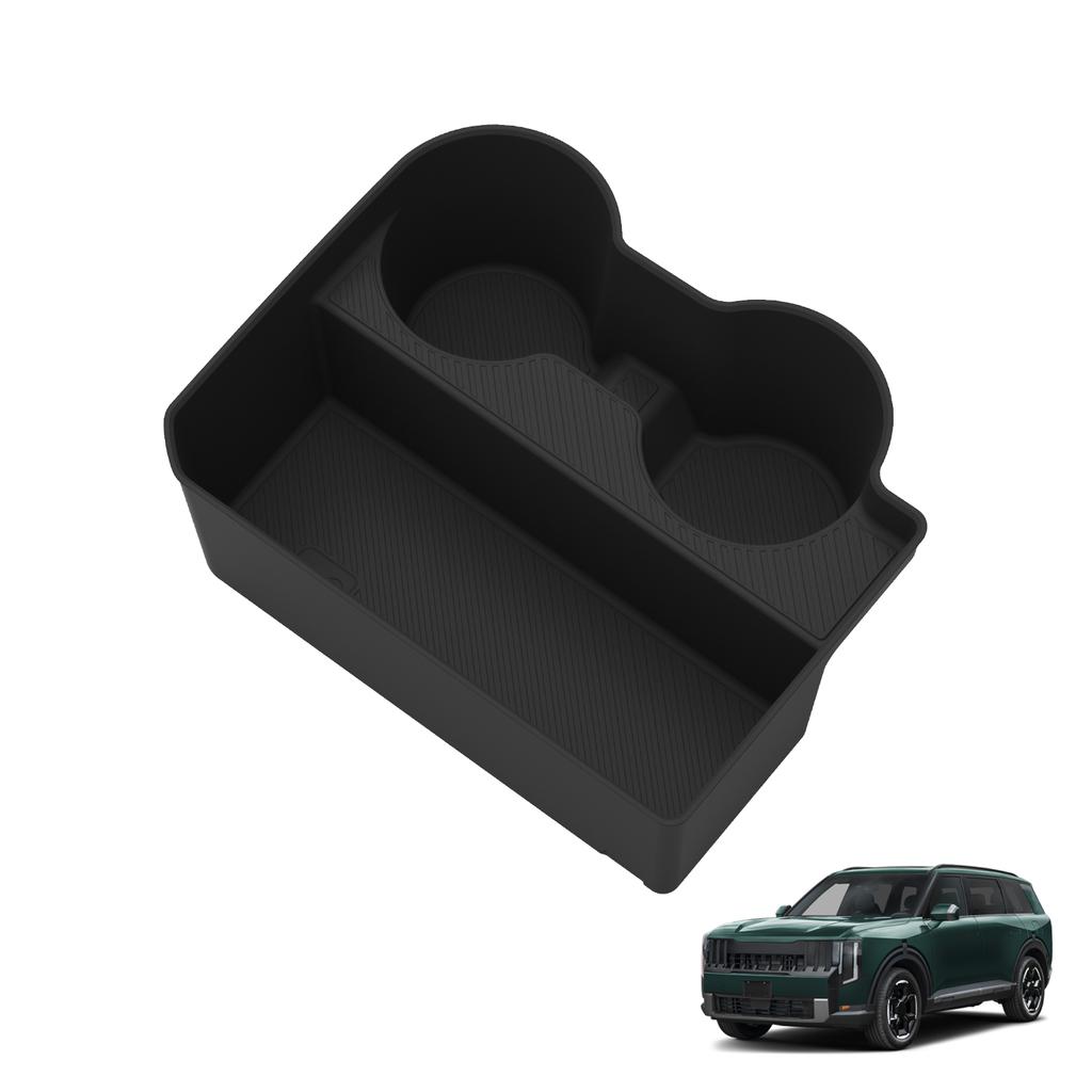 for Kia Telluride 2027 Premium Center Console Water Cup Holder Drinks Holder Silicone Drinks Storage Case Tray Car Accessories