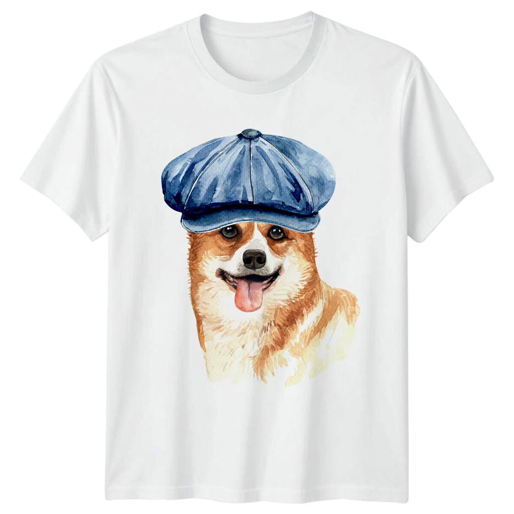 Corgi With Hat Dog Breed Unisexs TShirt Pet Animal Tee