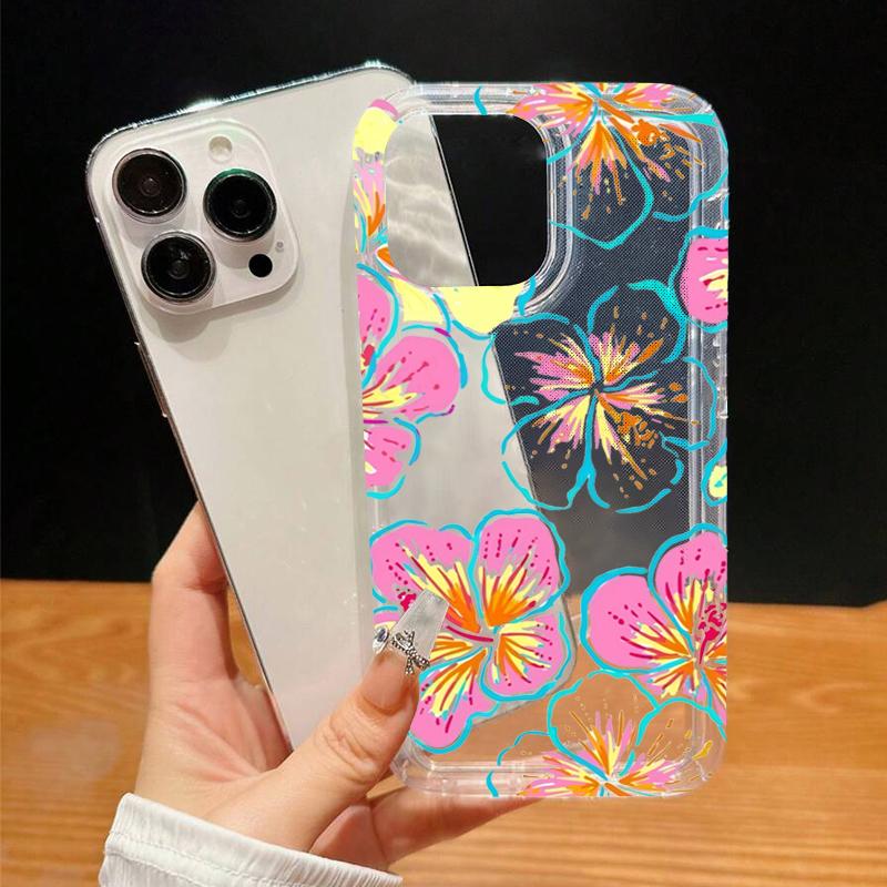 Vintage Flower Collage Protective Phone Case For iPhone 17 Air 16 16e 15 13 12 11 Pro Max Pro Plus Shockproof Funda Cover