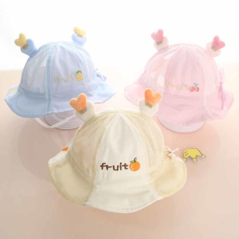Baby Sun Hat Summer Thin Breathable Fisherman Bucket Cap for Infant Boys Girls UV Protection Spring Autumn Outdoor