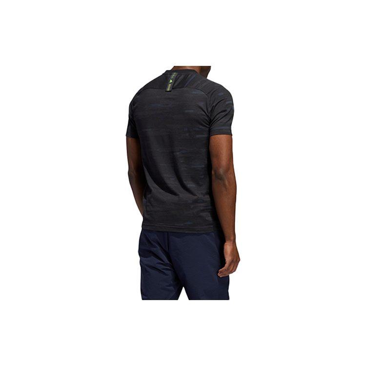 Adidas T Shirts Men's Black Crew Neck Moderate Straight Fit FT2777
