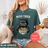 Miso Tired Cat Shirt, Funny Ramen Cat Tee, Comfort Colors T Shirt & Long Sleeve, Cute Japanese Food Cat, Lazy Cat Graphic Shirt