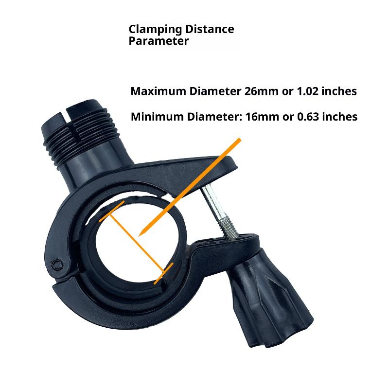 Universell 1/4" Skrue 36° Roterbart Feste Motorsykkel Håndtak Klemmeholder For 11 10 9 8 7 6 5 4 3 Actionkamera Sykkel Styrefeste
