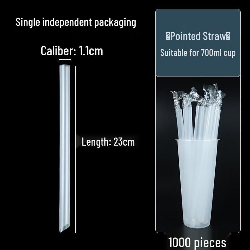 ZISIZ Disposable Bubble Tea Straws
