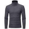 Autumn Winter Men's High Neck T-shirt Slim Fit High Elastic Long Sleeve Men's Clothing Casual Breathable Pullover Bottoming Shirt