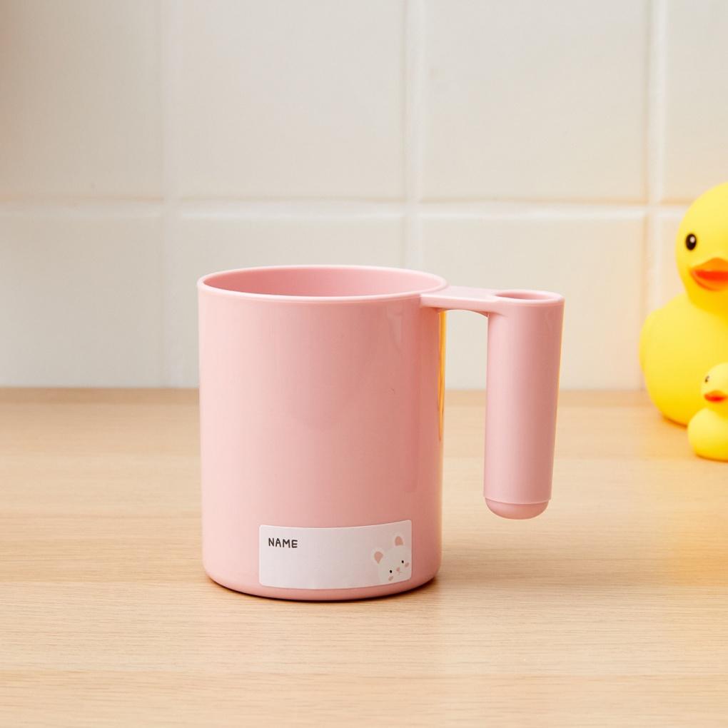 

Animal Name Tag Toothbrush Cup_PINK_KB0525002