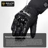 SULAITE Heated Motorcycle Gloves Men Women Waterproof Windproof Thermal Fleece Touch Screen Riding Gloves