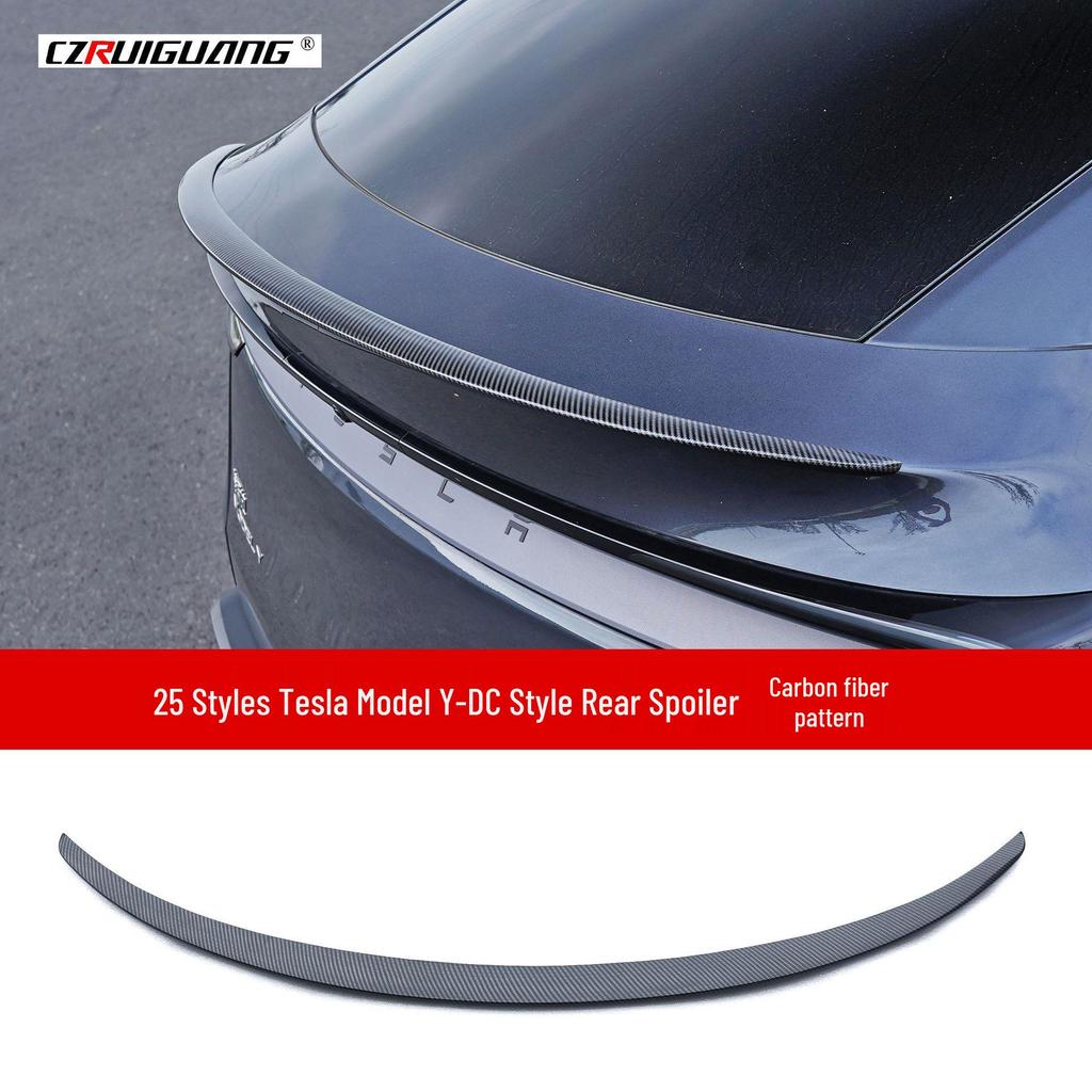 Tesla Model Y 2025 Body Kit: Rear Spoiler, Front Lip, Side Skirts, Tail Wing, Rear Diffuser, and Lip Extensions