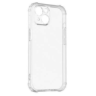 Anti-Scratch Phone Case for iPhone 15,HD Transparent TPU Shell Four Corner Shockproof Phone Cover