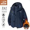 Deerway Men's 3-in-1 Windproof Waterproof Outdoor Hiking Jacket
