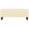 Cream Colored Bench 100 X 35 X 41 Cm Fabric