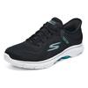 Skechers Go Walk 7 Cushioning Comfortable Mesh Low Top Casual Running Shoes Women sneaker Black Blue 125233-BKAQ