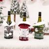 Reusable Christmas Wine Bottle Covers for Holiday Dinner Party Table Decorations Made of Soft Non Non Woven Fabric Sleeve