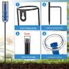Wrought Iron Adjustable Digital Rain Gauge for Garden and Patio