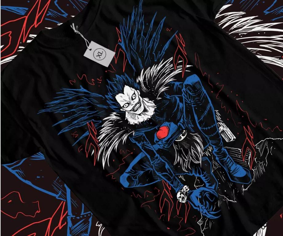 

death note animet t shirt, Kira Ryuk, the death, Horror Anime Graphic lot 3XL