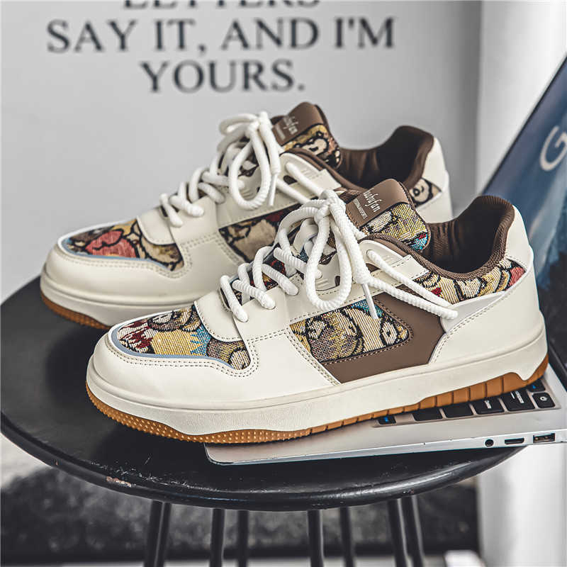 Fashion Flat Sole Spring-autumn The Most Popular Goods Loafers Men's Green Sneakers Men's Original Shoes Sports Super Comfortable