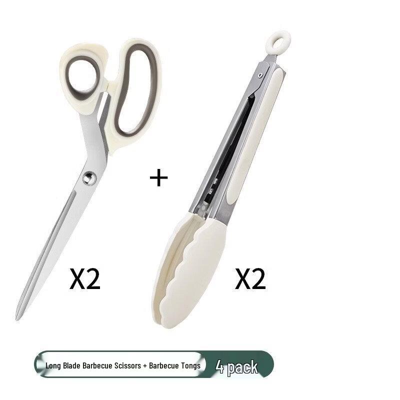Household BBQ Scissor & Tongs Set