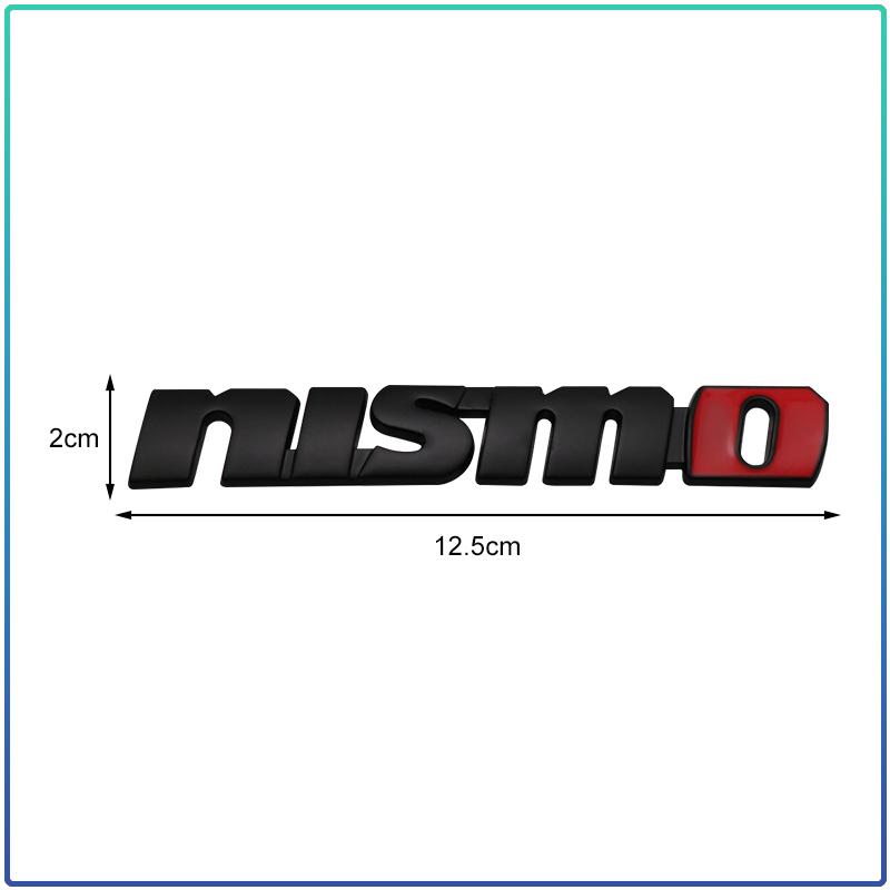 1Pc Metal Style Nismo Emblem Car Front Grille Trunk Decal Styling Accessories For Nissan Qashqai X J10 J11 Trail Tiida Juke Teana Pulsar Altima