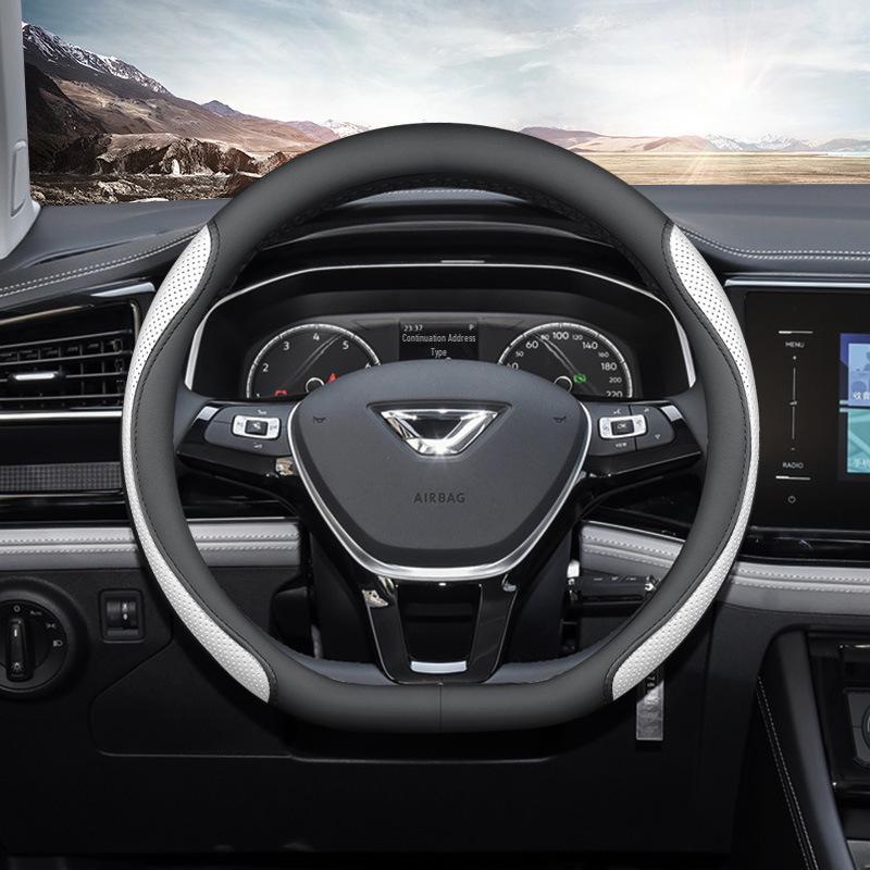 Universal Non-Slip Steering Wheel Cover for Jetta VS5, VS7, VA3 - Lightweight, Ultra-Thin, All-Season.