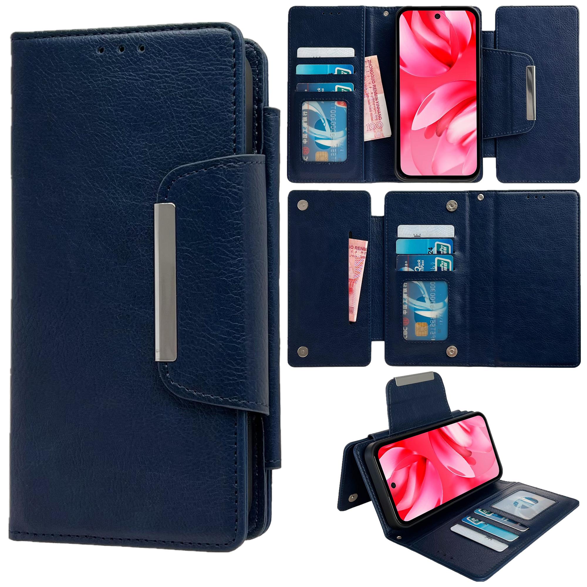 

Для чохла Google Pixel 9a Знімний 2-в-1 Магнітна застібка Гаманець-чохол для телефону з ПУ шкіри Sapphire