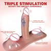 Retractable Vibrating Heating Wearable Female Masturbator