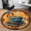 1pc Coffee Beans Chair Carpet for Office - Durable, Ideal for Chair Mats, Stylish & Functional Decorative Rug yy260130013