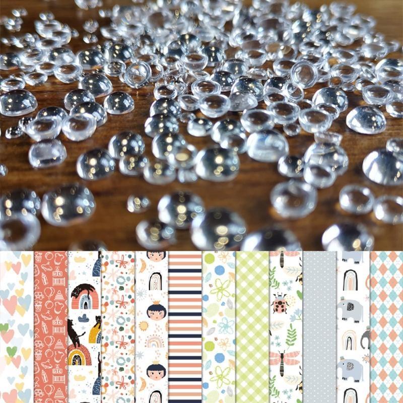 

Round Imitation Dew Beads Diy Material Simulate Dewdrop Flat-bottom Convex Patch CHINA